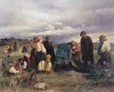 the funeral of a child in the village